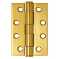 Austyle Fixed Pin Hinge 100mm x 75mm x 2.5mm Polished Brass 1 Pack - SuperSaverAU - view 1