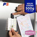 Permastik Black Spring Clips 4 Pack - 110mm x 205mm - Holds 500g - Easy to Apply - SuperSaverAU - view 2