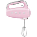 Smeg 50s Retro Style Hand Mixer - 250W, 9 Speeds Plus Turbo, Backlit LED Display, Pink - HMF01PKAU