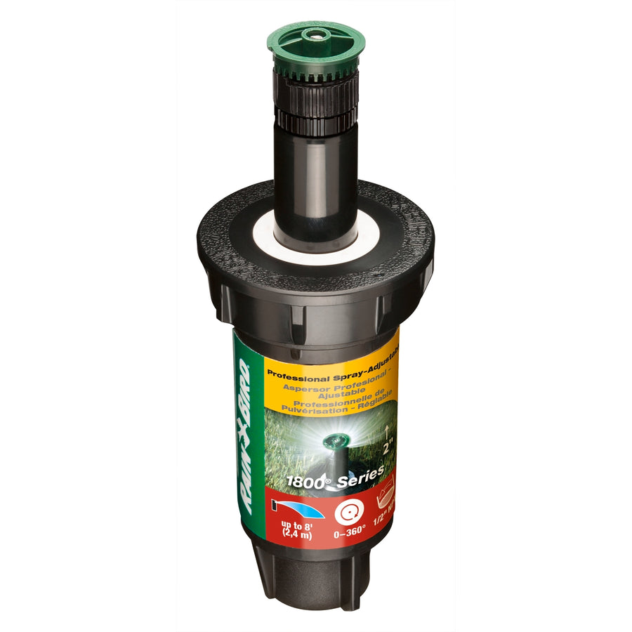 Rain Bird 50mm 2in 1800 Series 2.4m Adjustable Spray Pop-Up Sprinkler A18617