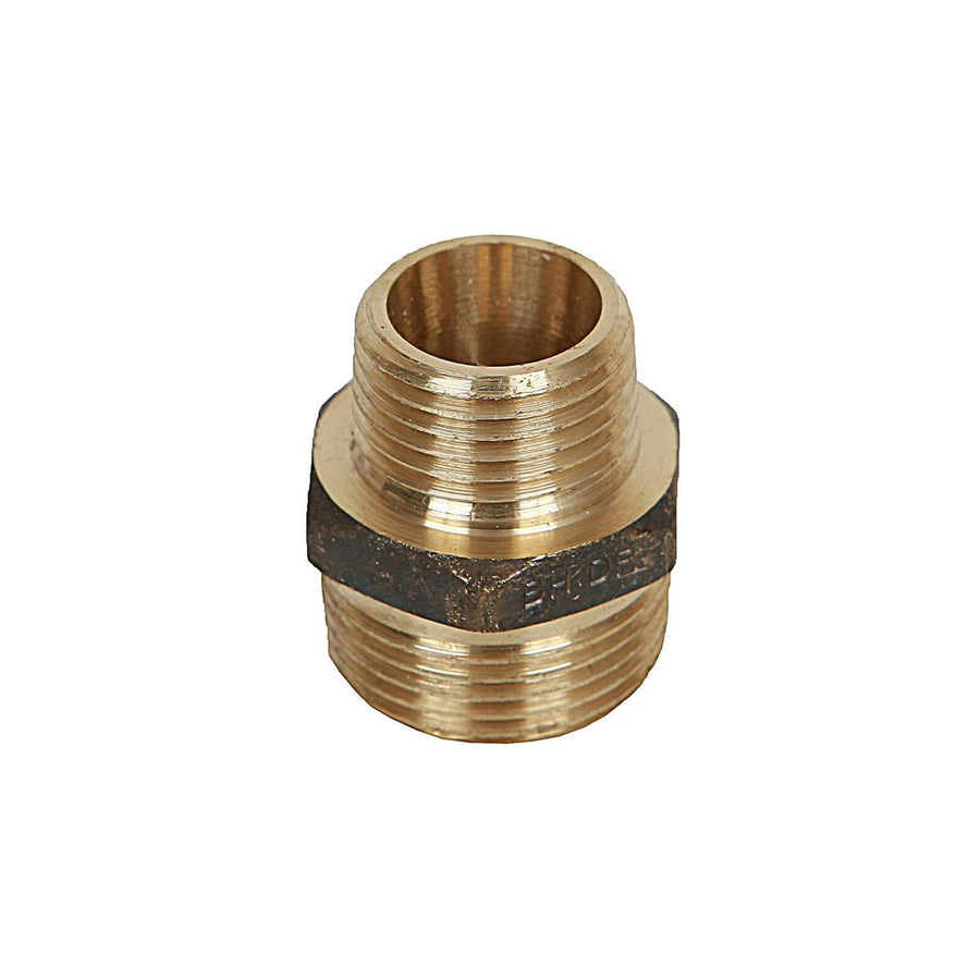Brasshards Brass Threaded Hex Reducing Nipple 20 x 15mm - Lead-Free, Durable - SuperSaverAU - view 1