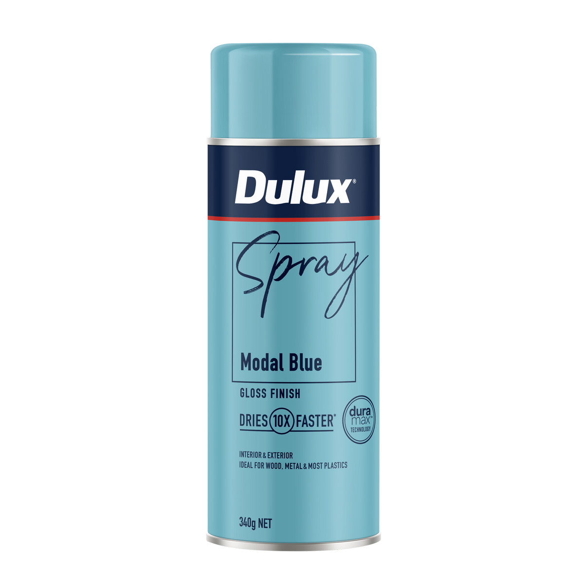 Dulux Spray Paint 340g Gloss Modal Blue - Fast Drying - Self-Priming - SuperSaverAU - view 1