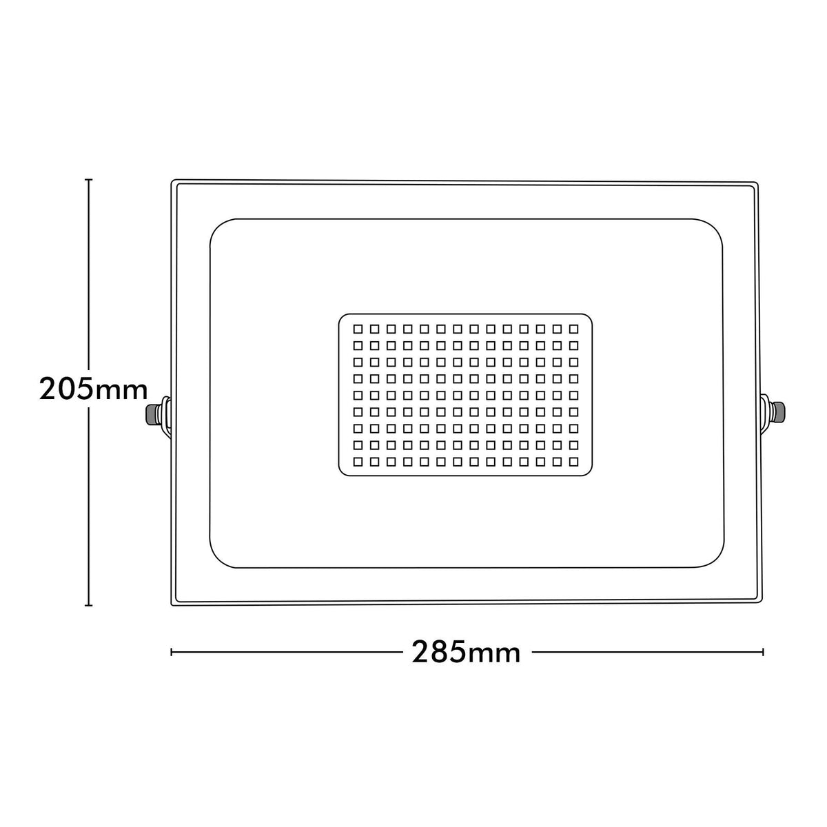 Brilliant Stealth II 100W Slim LED Panel Flood Light Weather-Resistant Outdoor Black 20868/06