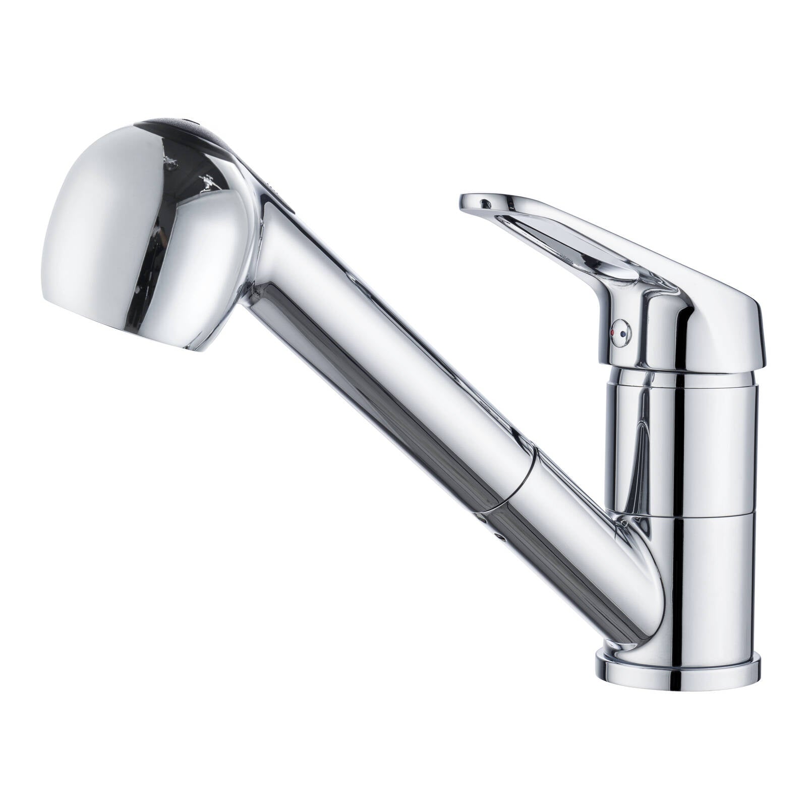 Estilo Pull Out Sink Mixer Tap Chrome 40mm Dual Function 5 Star WELS 6L/min