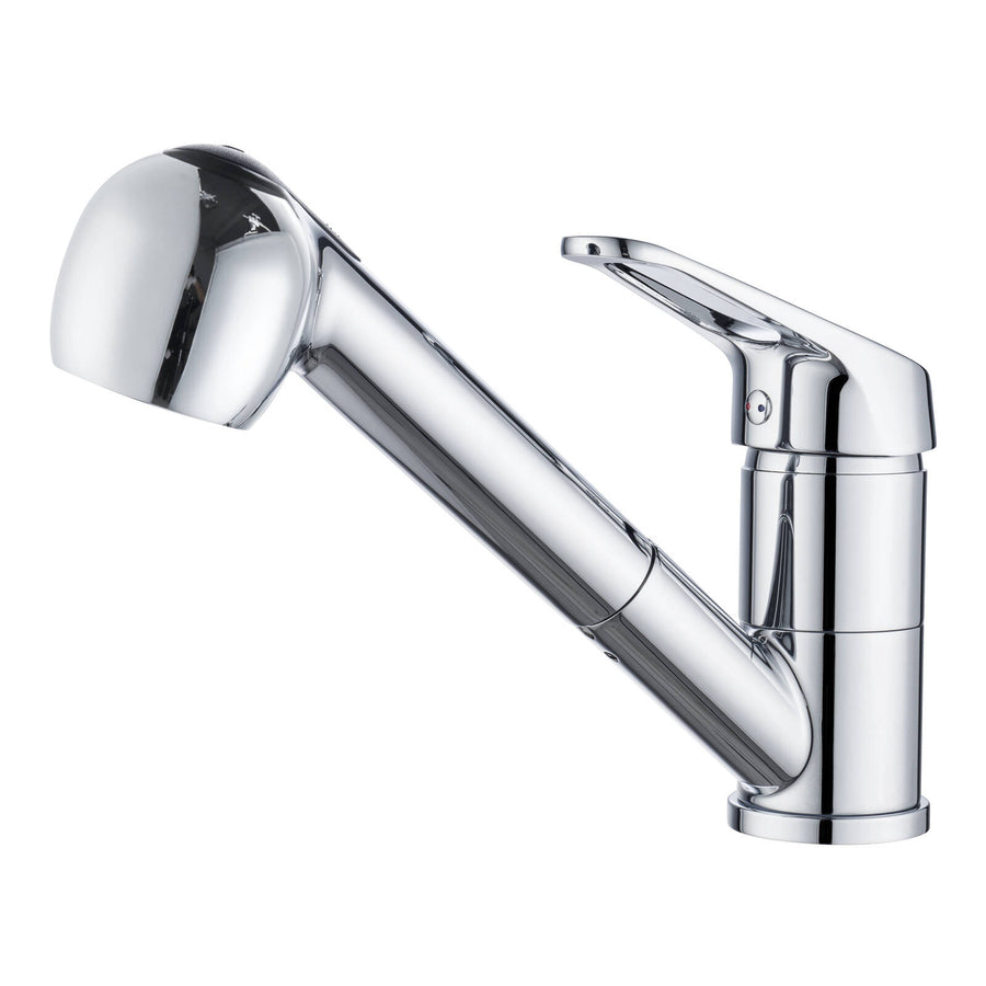 Estilo Pull Out Sink Mixer Tap Chrome 40mm Dual Function 5 Star WELS 6L/min