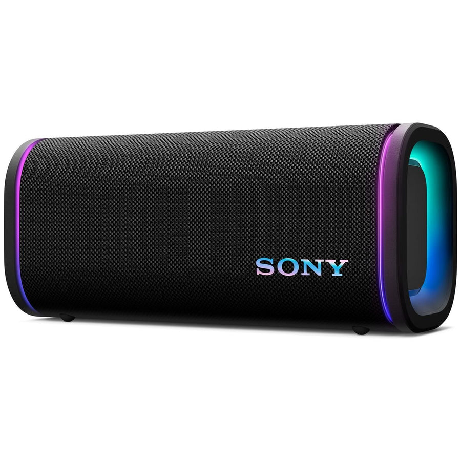 Sony ULT Field 5 portable Bluetooth speaker in black - IP67, 25-hour battery, party light - SRSULT50B