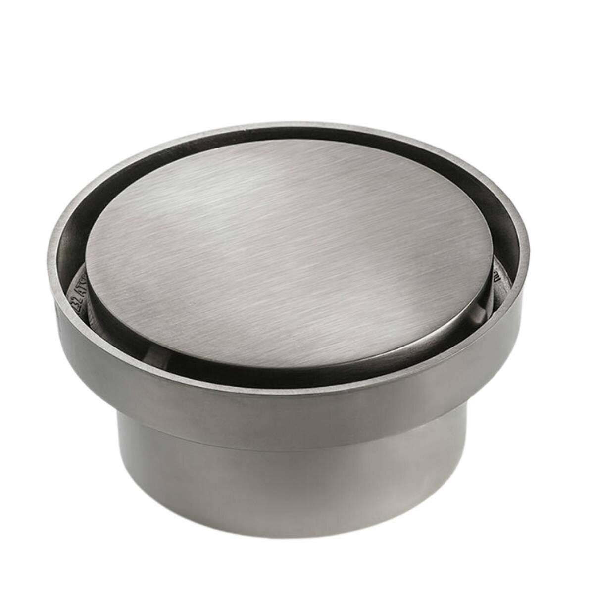 Rogerseller Round Floor Waste 115mm - Brushed Nickel Finish - 3806001107