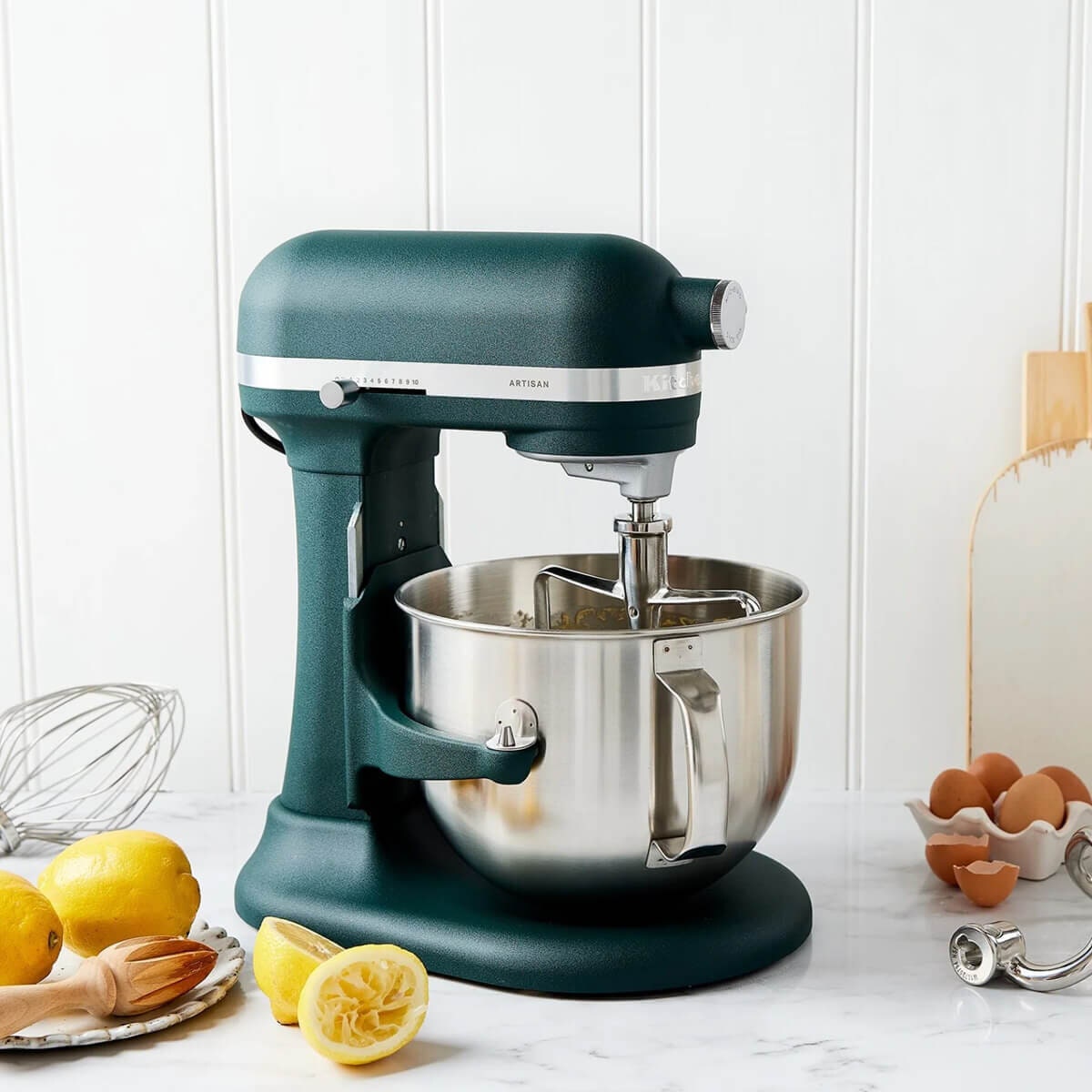 KitchenAid KSM70 Artisan stand mixer 6.6L - Pebbled Palm crinkle finish, bowl-lift - 5KSM70SHXAPP