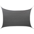 Marquee Rectangular Shade Sail 3 x 5m Charcoal HDPE 93% UV Block - SuperSaverAU - view 1