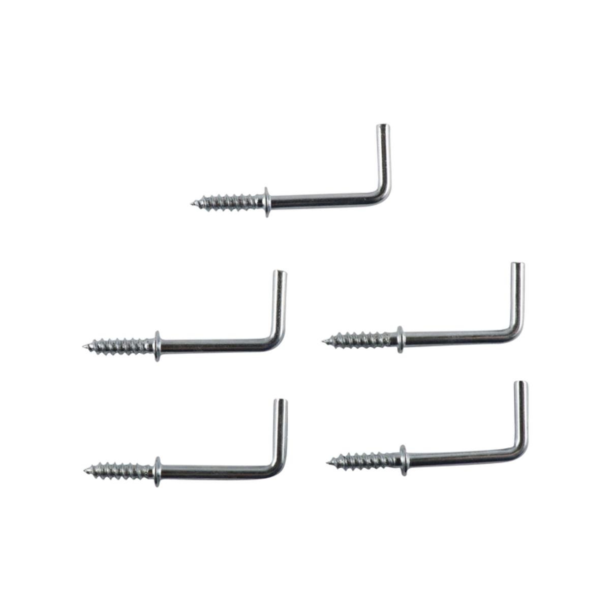 Everhang Square Hook - 25mm - Zinc Plated - 5 Pack - SuperSaverAU - view 1