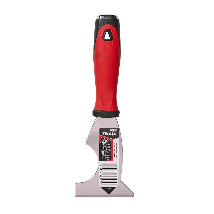 Trojan Multi Paint Scraper - 75mm - Stainless Steel - 6 in 1 - SuperSaverAU - view 1