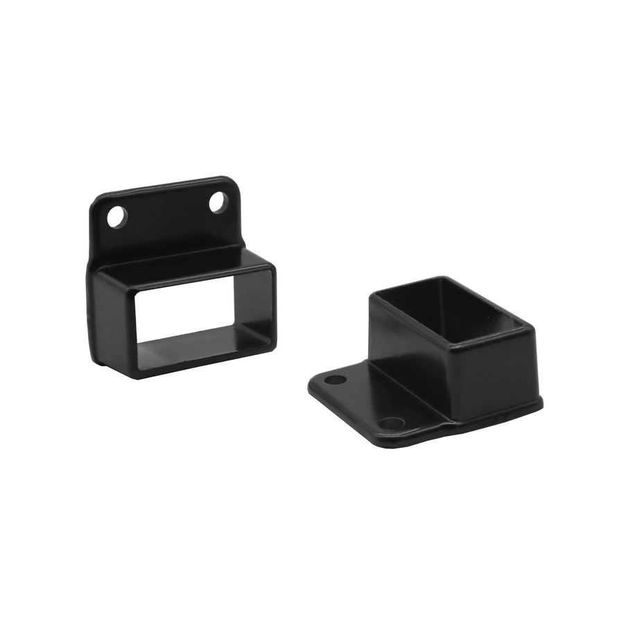 Protectoral Aluminium Balustrade Wall Brackets 2 Pack 50x25mm Black - Durable & Rust-Free - SuperSaverAU - view 1
