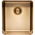 Titan Essentials 405mm Single Bowl Sink and Pull Out Gooseneck Mixer Tap Package - Brass - TSBRPK402