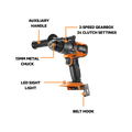 AEG 18V Brushless Hammer Drill Kit - 2-Speed Gearbox - 65mm Timber Capacity - LED Light - SuperSaverAU - view 2