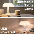 Astin Sinclair Dimmable Mushroom Table Lamp - 260mm x 215mm - White - USB Powered - SuperSaverAU - view 4