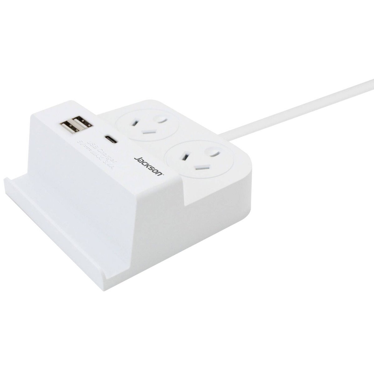 Jackson Fast Charge USB C Desktop Powerboard - 2 Outlets - 1.5m Lead - SuperSaverAU - view 2