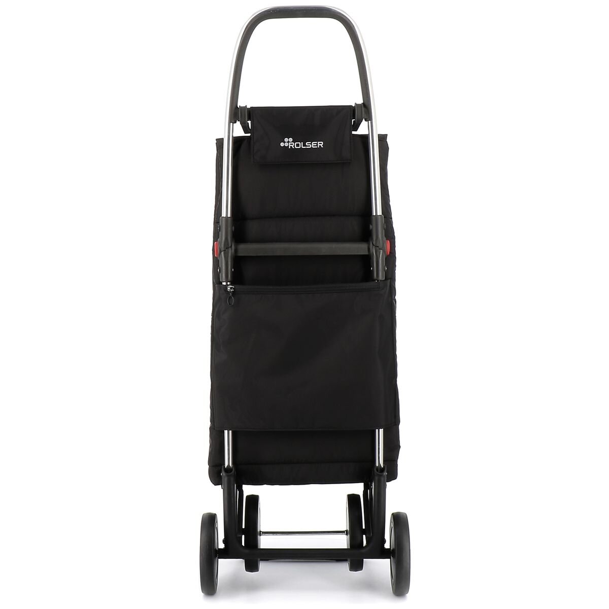 Rolser Big Polar 4-Wheel Folding Trolley - Thermal Compartment, 2 or 4-Wheel Use, Black - R-BIG005-1023