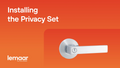 Lemaar Orba 65mm Satin Chrome Zinc Privacy Set Interior D and T Strike