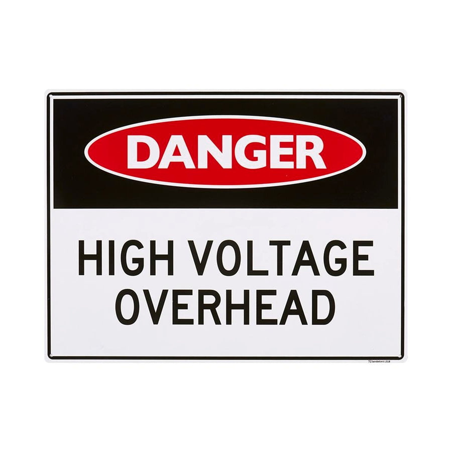 Sandleford High Voltage Sign 450 x 600mm Polypropylene UV Resistant - SuperSaverAU - view 1