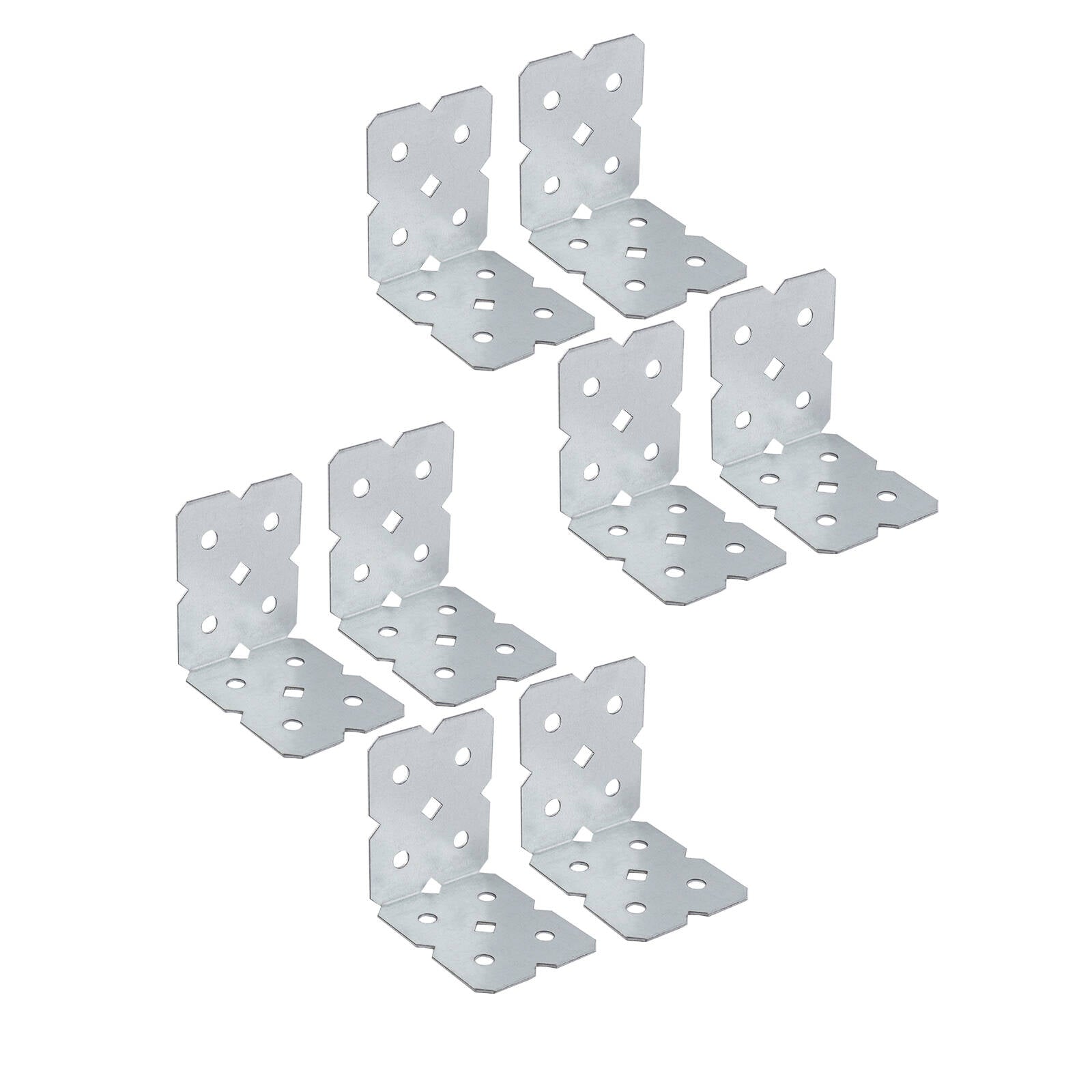 Carinya 50 x 50 x 40 x 1mm Galvanised Steel Angle Make-A-Bracket - 8 Pack