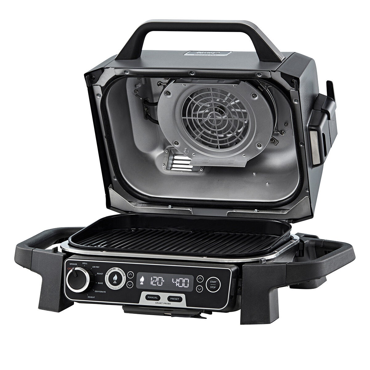 Ninja Woodfire Outdoor Electric BBQ Grill and Smoker - Seven Functions - 1760W - Air Fry - OG751