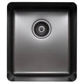 Titan single bowl kitchen sink - compact matte gunmetal finish, AISI316 stainless - TSGM40