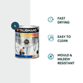 Taubmans All Weather Exterior Paint - 1L Neutral Matt - Water Based - Mould Resistant - SuperSaverAU - view 2