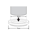 Surface Gard 60mm Brown Round Carpet Base Castor Cup 4 Pack - SuperSaverAU - view 3