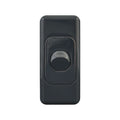DETA Black Single Architrave Switch - Polycarbonate Vertical 10A 250V