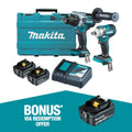 Makita Brushless 2 Piece Combo Kit DLX2419T - 18V - Includes 2 Batteries - Rapid Charger - SuperSaverAU - view 1