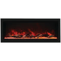 Remii 55 Inch Extra Tall Built-In Electric Fireplace - Black - 13-Colour Canopy Lighting - 102755-XT