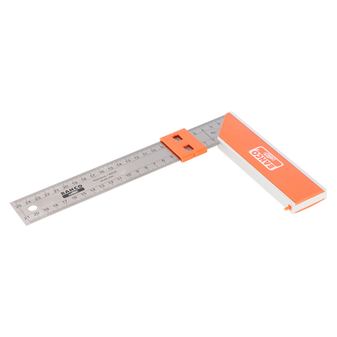 Carpenter Square - Stainless Steel Blade - Sliding Marker - 250 mm - Accurate Measurements - SuperSaverAU - view 1