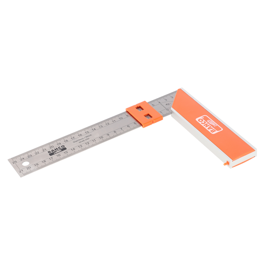 Carpenter Square - Stainless Steel Blade - Sliding Marker - 250 mm - Accurate Measurements - SuperSaverAU - view 1