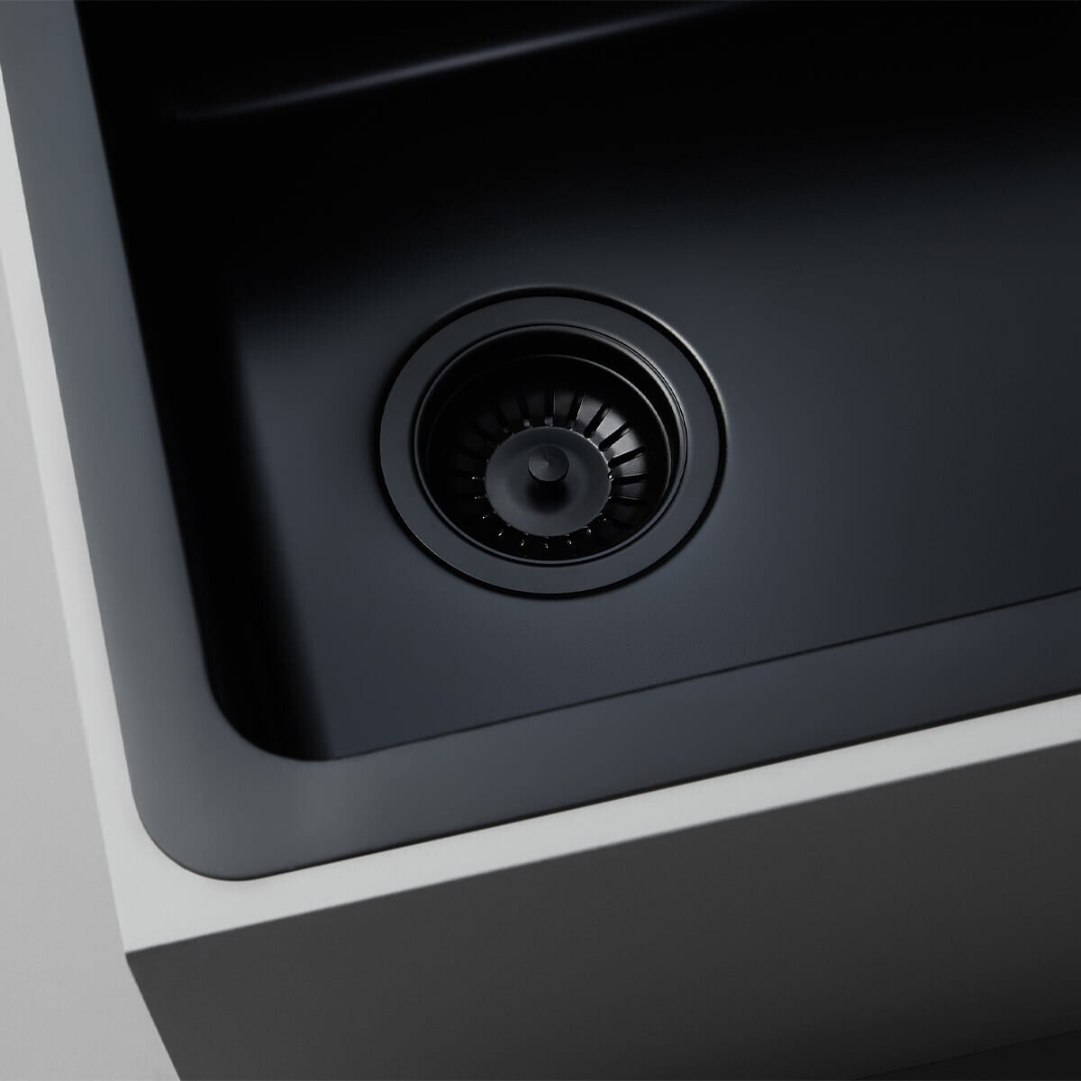 Titan double bowl kitchen sink - equal bowls, black stainless steel finish, 304 grade - TSBS4040