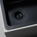 Titan single bowl kitchen sink - compact matte black finish, AISI316 stainless steel - TSBS40