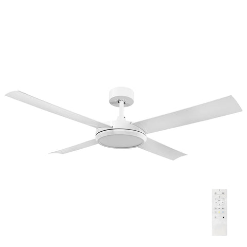 Brilliant Lighting 52" White LED CCT Inaya DC Ceiling Fan with Light & Remote 22700/05