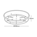 Eden 200mm Clear Round Porto Saucer - Polypropylene Plant Pot Tray