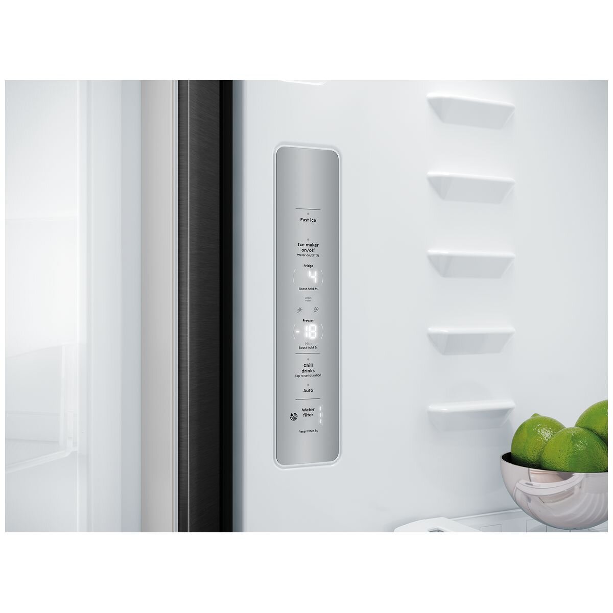 Westinghouse 564L French Door Fridge - Matte Charcoal Black, Plumbed Water Dispenser, AutoIce - WQE5750BB