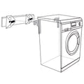 Carinya Universal Clothes Dryer Wall Mount Kit - 2 Wall Brackets - White - 40mm x 35mm x 80mm - SuperSaverAU - view 4