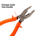 Crescent 200mm Insulated Universal Pliers - Forged Alloy Steel, Built-In Cutter