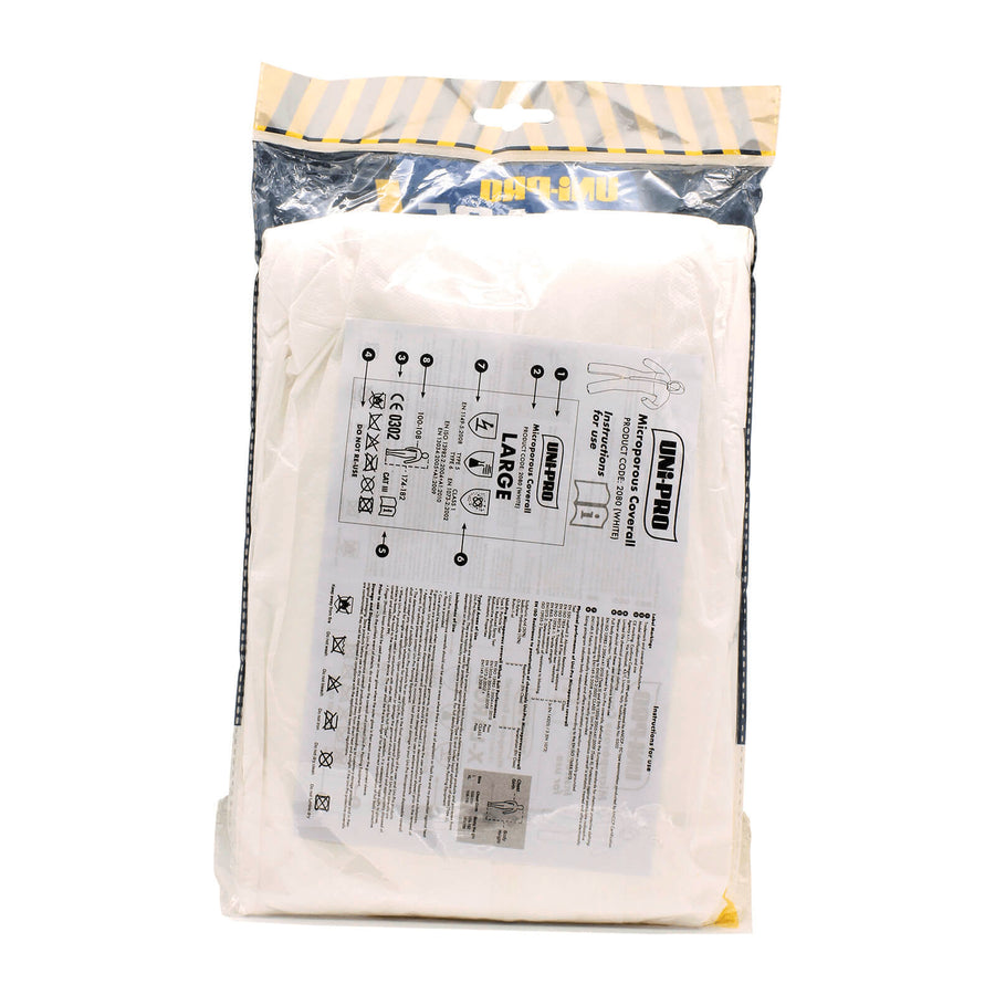Uni-Pro Large White Microporous Coveralls