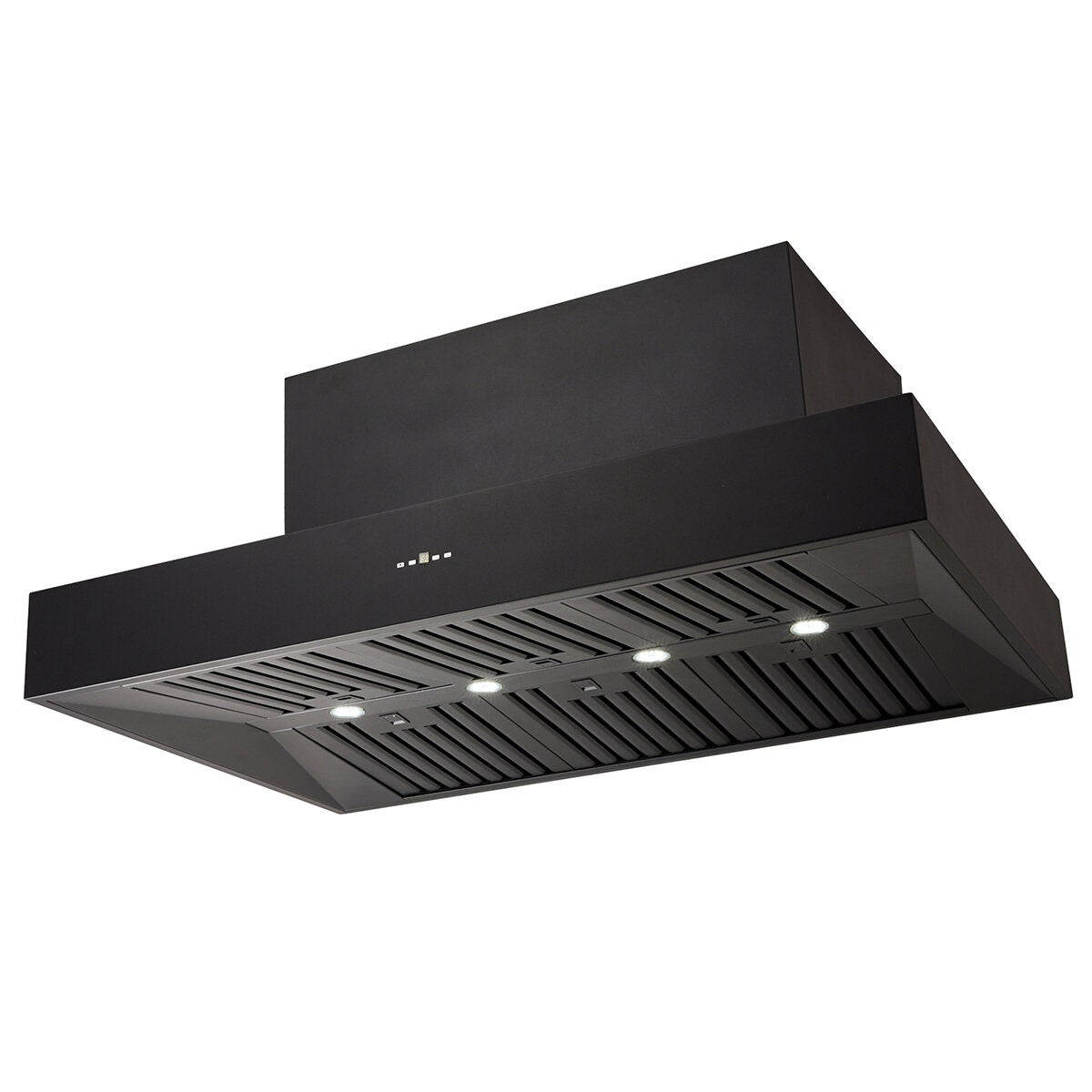 Schweigen 120cm Wall Mounted BBQ Rangehood - Black, 3200m³/h, Single External Motor - CL7372BSEPAK
