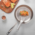Tramontina Grano 20cm Stainless Steel Frying Pan - Tri-Ply Clad - Induction Compatible - 62155200
