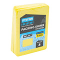 Titan 4 Piece Yellow Shim Packing - 5 x 72 x 100mm - Heavy-Duty, No-Slip Design - SuperSaverAU - view 2
