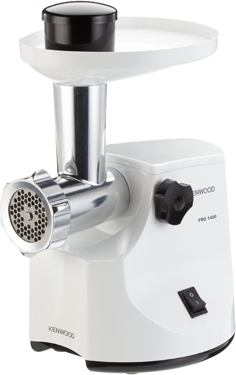 Kenwood Meat Grinder - 1400W - Three Mincing Screens - Sausage and Kebbe Makers - MG450
