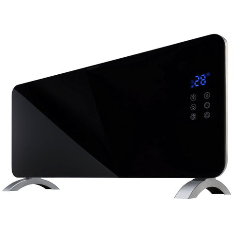 Goldair 2000W Convector Panel Heater - Wi-Fi and Voice Control, Black Tempered Glass - GPPH220