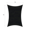 Coolaroo 5x3m Rectangle Graphite Shade Sail - HDPE - UV Protection - SuperSaverAU - view 3