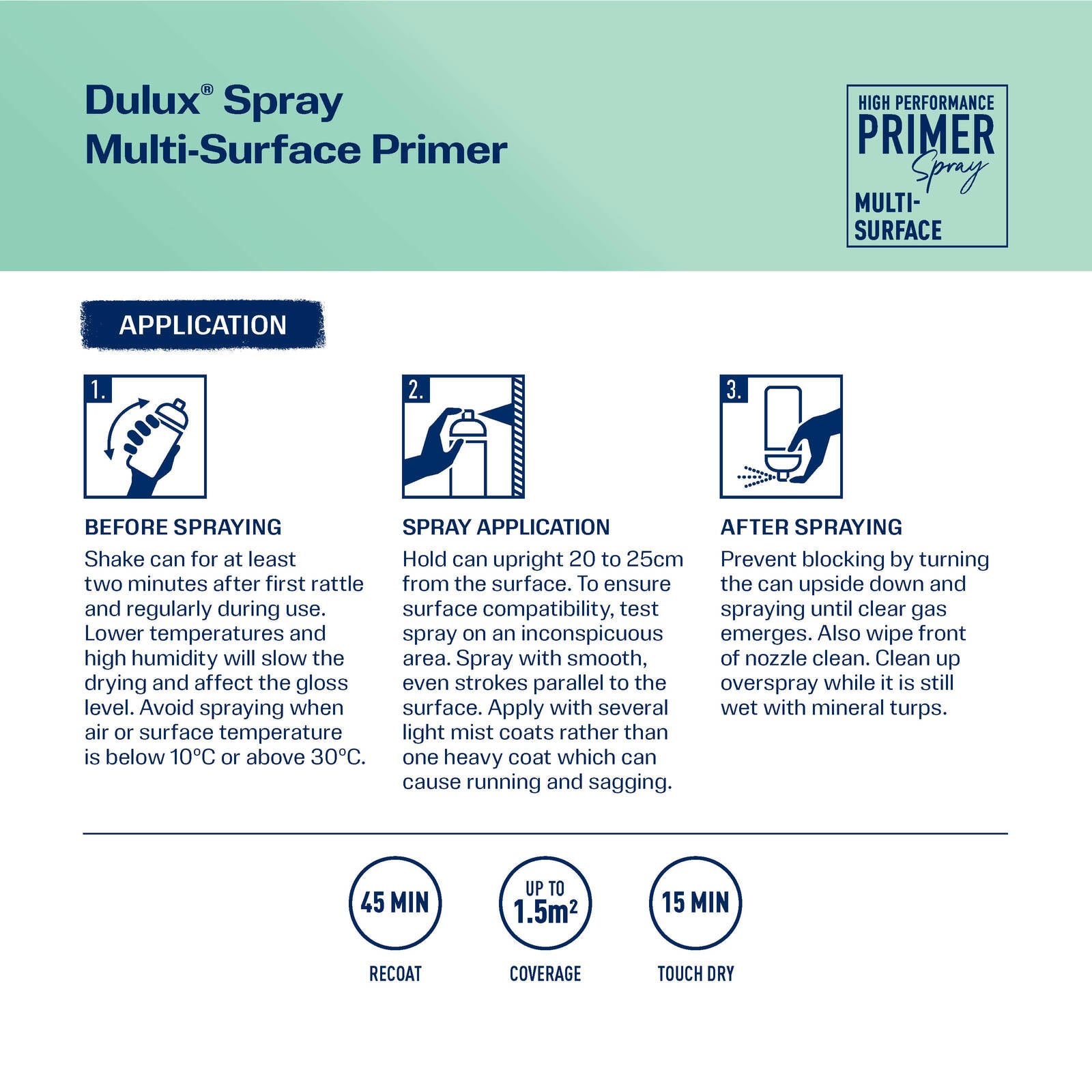 Dulux 340g Multi-Surface Primer Spray Paint - Indoor