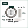 Garden Zen 10m Non-Tensioned Wire Wall Plant Trainer Kit 316 Stainless Steel