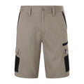 Citeco Khaki Cotton Stretch Cargo Mid Shorts - 245gsm Twill, Size 107R